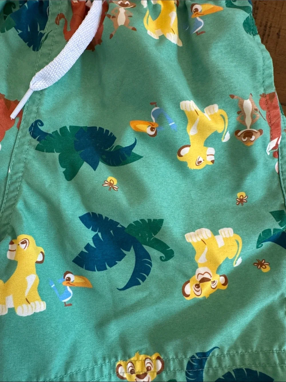 The Lion King Kids Swim Shorts with Jungle Print